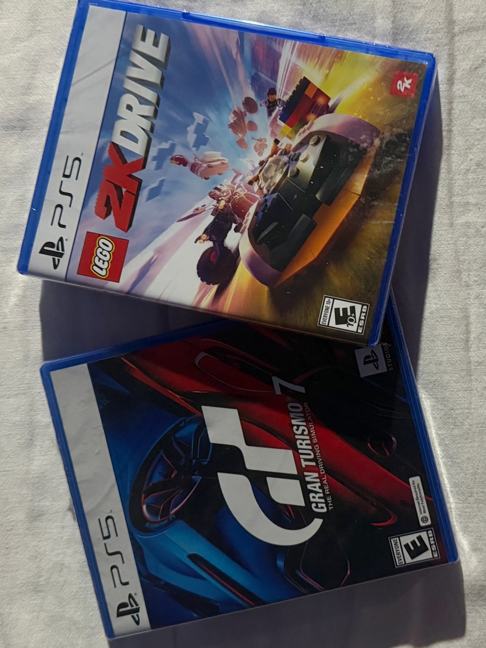Sony PS5 Game Bundle LEGO 2K Drive & Gran Turismo 7 - Blue Cases